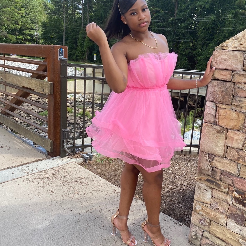 Tulle mini “puffy” dress